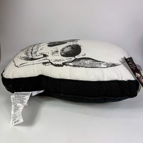 CXL By Christian Lacroix Home Skull Decorative Pillow 100% Cotton Shell - Picture 2 of 7